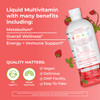 MaryRuth Organics Multivitamin Multimineral for Women Men & Kids Strawberry 32 Fl Oz