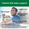 Nature Made Vitamin B12 1000 mcg, Dietary Supplement For Energy Metabolism Support, 75 Time Release Tablets, 75 Day Supply