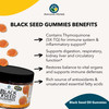 Amazing Herbs Organic Black Seed Oil Gummies - 500Mg Per Serving, Cold Pressed Black Cumin Seed, Made With Nigella Sativa, Helps Boost Immunity, Supports Healthy Digestion - Orange Flavor 60 Count