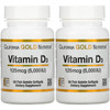 Vitamin D3 Supplement By California Gold Nutrition - Support For Healthy Bones & Teeth - Immune System Support - Gluten Free, Non-Gmo - 125 Mcg (5,000 Iu) - 2 Pack Of 90 Fish Gelatin Softgels Each