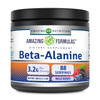 Amazing Formulas Beta Alanine 500 Grams (1.1 Lb) Powder Supplement | Wild Berry Flavor | 88 Servings | Non-Gmo | Gluten Free | Made In Usa