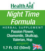 Night Time Formula, Herbal Blend, Contains Passion Flower, Chamomile, Scullcaps, Valerian, And Hop