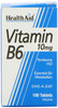 Health Aid Vitamin B6 (Pyridoxine Hcl) 10Mg 100 Tablets