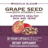 Nature'S Way Premium Blend Grape Seed With Vitamin C, Supports Skin And Veins*, 30 Vegan Capsules