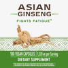 Nature'S Way Premium Herbal Asian Ginseng, Fights Fatigue*, 1,120Mg Per Serving, 100 Capsules