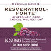 Nature'S Way Resveratrol-Forte, Protects From Free Radicals*, 60 Softgels