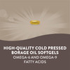 Nature'S Way Borage Oil, Cold Pressed & Unrefined, Gla Supplement, 1300Mg Per Serving, 60 Softgels