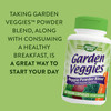 Nature'S Way Daily Garden Veggies, Veggie Powder Blend, 900Mg Per 2-Capsule Serving, 60 Capsules