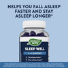 Nature'S Way Sleep Well Gummies For Adults With Melatonin, Ashwagandha And Magnesium, Berry Flavored, 90 Gummies