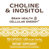 Nature’S Way Choline & Inositol, Brain Health*, Cellular Energy*, 1,000 Mg Per Serving, 100 Capsules