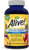 Nature’S Way Alive! Men’S 50+ Daily Gummy Multivitamins, Supports Healthy Brain, Eyes, Heart*, B-Vitamins, Gluten-Free, Vegetarian, Fruit Flavored, 150 Gummies (Packaging May Vary)