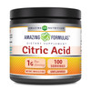 Amazing Formulas Citric Acid Powder Supplement | 100 Grams Per Serving | 454 Servings | Unflavored | Non-Gmo | Gluten-Free | Made In Usa