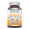 Amazing Formulas Ashwagandha Root With Black Pepper Extract Supplement | 2100 Mg Per Serving | 120 Veggie Capsules Supplement | Non-Gmo | Gluten-Free | Made In Usa