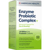 American Health Enzyme Probiotic Complex Plus, 20 Billion Microorganisms - Clinically Studied Strain - Advanced Support For Gas & Bloating* - Non-Gmo - 60 Capsules, 60 Total Servings