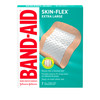 Band-Aid Brand Skin-Flex Adhesive Bandages For First Aid And Wound Care Of Minor Cuts And Scrapes & Burns, Flexible Sterile Bandages For Fingers & Knees, Extra Large, All One Size, 7 Ct