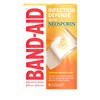 Band-Aid Brand Adhesive Bandages Infection Defense With Neosporin Antibiotic Ointment, For Wound Care And First Aid, Extra Large, 8 Ct