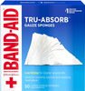 Band-Aid Brand Tru-Absorb Gauze Sponges 4X4In, 50 Count