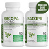 Bronson Bacopa (1200Mg Equivalent From 8:1 Extract) Supports Healthy Brain Function And Mental Performance, Traditional Herb, Non-Gmo, 90 Vegetarian Capsules