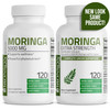 Bronson Moringa Extra Strength Capsules Moringa Oleifera Powder, 120 Count