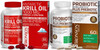 Bronson Probiotic 50 Billion Cfu + Prebiotic With Apple Polyphenols & Pineapple Fruit Extrac Antarctic Krill Oil 1000 Mg With Omega-3S Epa Dha