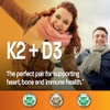 Bronson Vitamin K2 (Mk7) With D3 Supplement Non-Gmo Formula 5000 Iu Vitamin D3 & 90 Mcg Vitamin K2 Mk-7 Easy To Swallow Vitamin D & K Complex, 120 Capsules