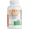 Bronson Super B 100 Vitamin B Complex Sustained Release Contains All B Vitamins (Vitamin B1, B2, B3, B6, B9 - Folic Acid, B12) Supports Energy Metabolism & Nervous System Health, Non-Gmo, 250 Tablets