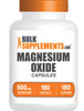 Bulksupplements.Com Magnesium Oxide Capsules - Magnesium Supplement - Magnesium Pills - Magnesium Capsules - Magnesium Oxide 500Mg Capsules - 1 Capsule Per Serving - 180-Day Supply (180 Capsules)