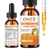 Alliwise Berberine Supplement Liquid Drops With Ceylon Cinnamon, Bitter Melon For Immune System & Digestive System Supports -Premium Berberine 1500Mg With Pure Ceylon Cinnamon -2 Fl Oz