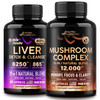 NUTRAHARMONY Liver Support Detox Blend & Mushroom Complex Capsules