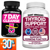 Saint Mingiano 120 Caps Thyroid Support Supplement With Iodine - Together With - 7 Day Cleanse Program