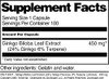 Terravita Ginkgo Biloba Leaf Extract (24% Ginkgo Flavones, 6% Terpene Lactones) - 450 Mg (100 Capsules, Zin: 514347)