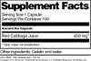 Terravita Red Cabbage Juice - 450 Mg (100 Capsules, Zin: 519606)