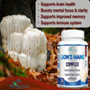 YUMMYVITE Lions Mane Mushroom Complex - Concentrated 4:1 Extract For Brain Health, Supports Focus, Clarity, Memory & Immune System - 60 Capsules