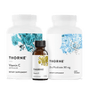 Thorne Immune Support Bundle Vitamin D & Zinc Picolinate 30 mg & Vitamin C