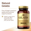 Solgar Gelatin 1680 Mg 100 Capsules - Natural Gelatin - Supports Bone Joint & Skin Health - Gluten Free Dairy Free - 33 Servings