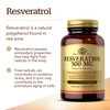 Solgar Resveratrol 500 Mg 30 Vegetable Capsules - Antioxidant Protection - Gluten Free Dairy Free - 30 Servings