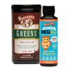 Barlean's Omega Pals Hooty Fruity Tangerine Fish Oil and  Chocolate Silk Greens Powder Healthy Kids Bundle