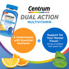 Centrum Multigummies Multi+ Dual Action Mental Focus Adult Multivitamin With Caffeine From Green Tea Supports Mental Focus Attention And Alertness Lemon/Orange Flavors - 90 Count