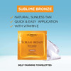 L'Oreal Paris Sublime Bronze Self Tanning Towelettes For Body (3 Pack)