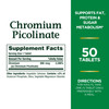 Nature's Bounty Mega Chromium Picolinate 800 Mcg Tablets 50 Ea