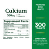 Nature's Bounty Calcium Plus 500 Mg Vitamin D3 Immune Support & Bone Health 300 Tablets