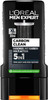 L'Oreal Men Expert Carbon Clean Shower Gel Cleanses Sensitive Men Skin Face Body And Hair Moisturises Masculine Spicy Fragrance 1 X 300 Ml