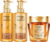 L'Oreal Paris Advanced Hair Science Full Luxurious Nourishing Set For Dry Hair Shampoo 440Ml Conditioner 440Ml & Diamond Mask 250Ml Deep Hair Treatment Anti-Frizz Long Lasting Radiance Routine