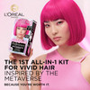 L'Oreal Paris Preference Meta Vivids Semi-Permanent Hair Colour 2 In 1 Bleach & Colour Kit Pink 7.222