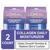 L'Oreal Paris Skincare Collagen Face Moisturizer Day And Night Cream Anti-Aging Face Neck And Chest Cream To Smooth Skin And Reduce Wrinkles 1.7 Oz Pack Of 2 L'Oreal Paris Skincare Collagen Face Moisturizer Day And Night Cream Anti-Aging Face Neck And Chest Cream To Smooth Skin And Reduce Wrinkles 1.7 Oz Pack Of 2
