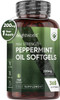 ‎Weightworld Peppermint Oil Capsules 200mg - 1 Year Supply (365 Softgels) - Easy to Digest & Fast Acting Softgels - High Strength Peppermint Oil (Not Peppermint Tablets) - Natural Peppermint Oil Supplement