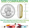 Xprs Nutra Vegan Size 00 Separated Capsules - 1000 Count Premium Empty Capsules Separated in Bags - Clear Empty Capsules - Separated Empty 00 Capsules - Pill Capsules Empty for DIY Supplement Filling