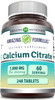 Amazing Nutrition Formulas Calcium Citrate Supplement | 1000 Mg | 240 Tablets | Non-GMO | Gluten | Made in USA
