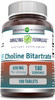Amazing Nutrition Formulas Choline Bitartrate - 650 MG 180 Tablets (Non-GMO Gluten ) – Supports Nerve & Brain Health - Promotes Cellular Function - Cognitive Support