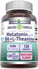 Amazing Nutrition Formulas Melatonin with Vitamin B6 + L-Theanine Supplement | 30 Mg Per Serving | Mixed Berry Flavor | 120 Tablets | Non-GMO | Gluten | Made in USA
